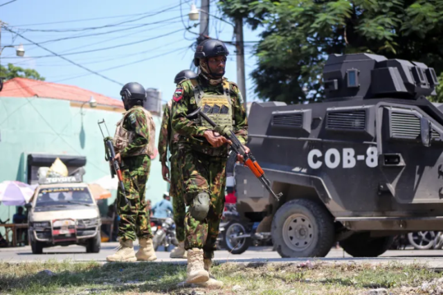 Photo of Haiti military officers